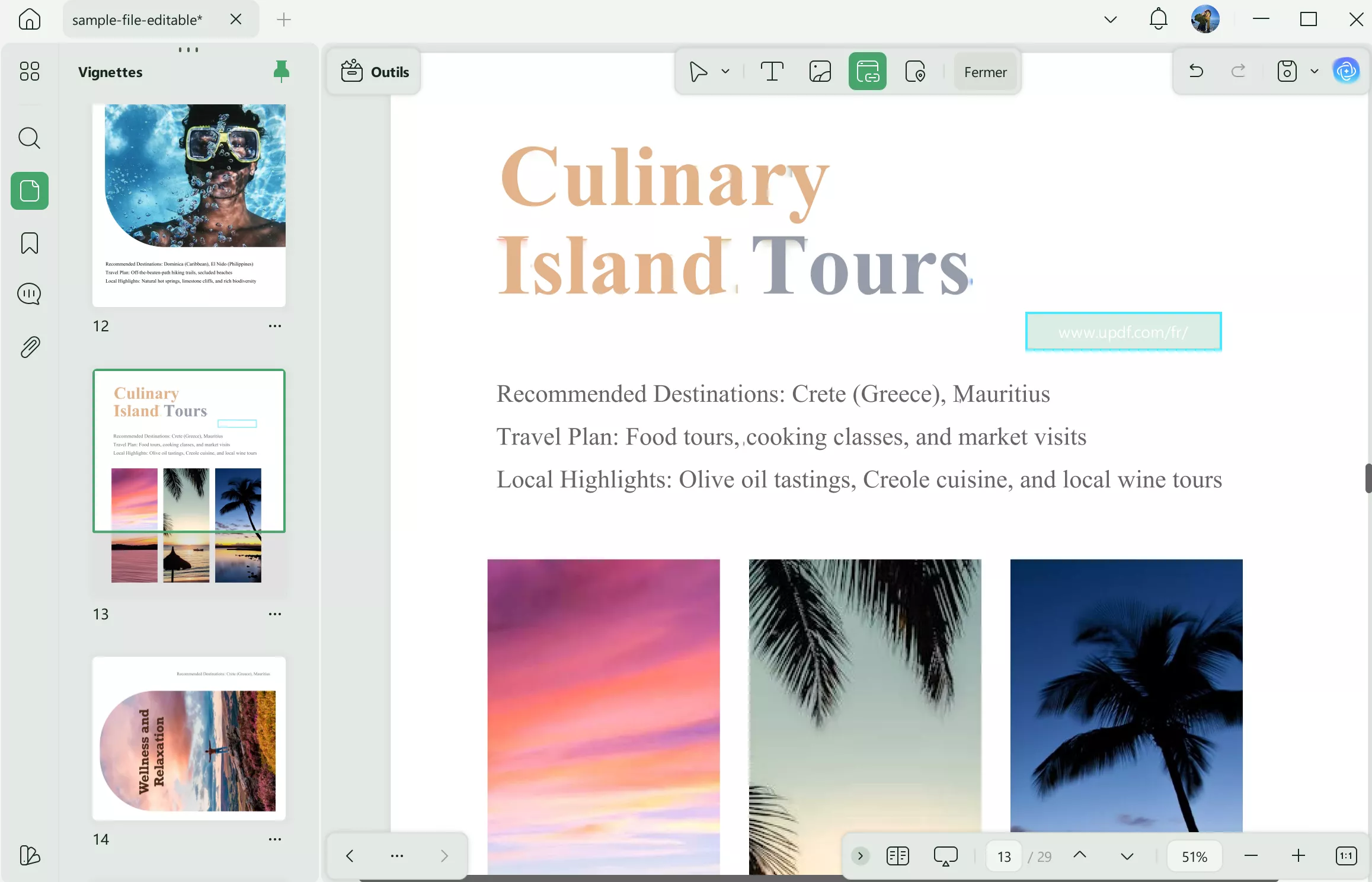 annoter et modifier le texte existant
