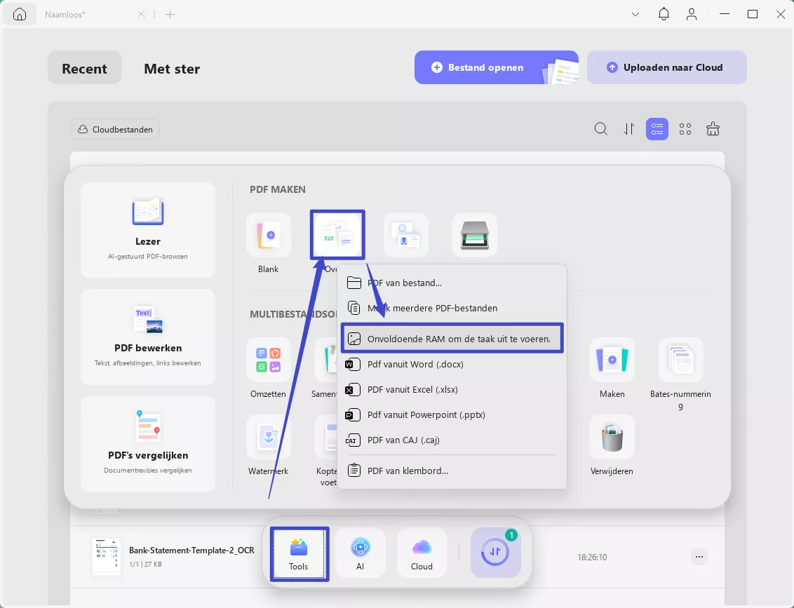 pdf maken van afbeelding
