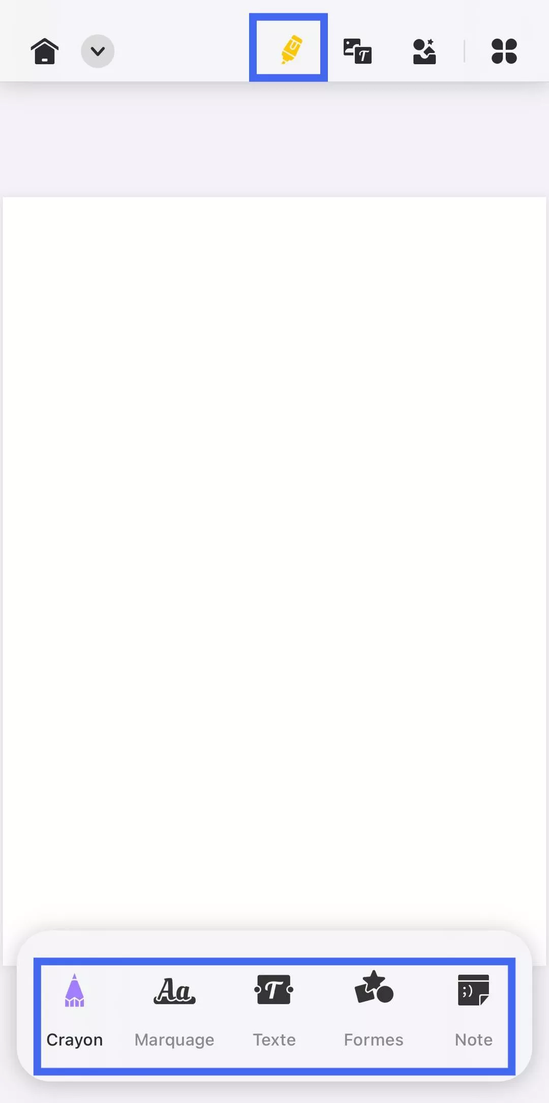 icône de crayon updf ios