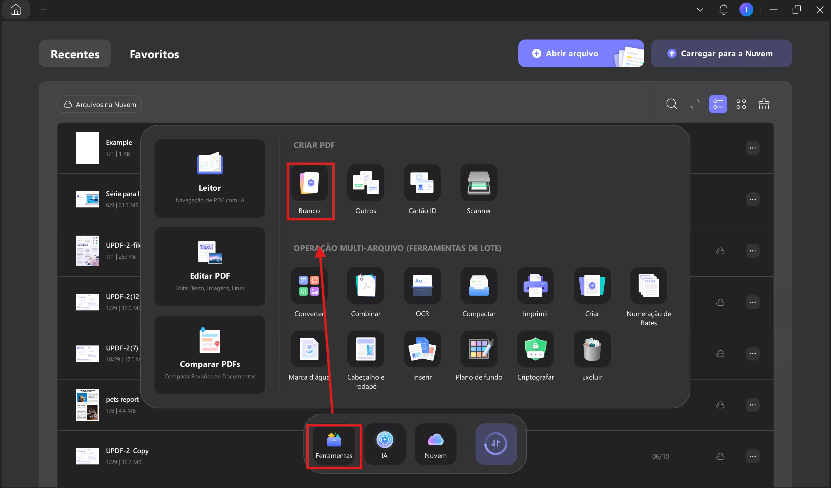 criar extrato bancário