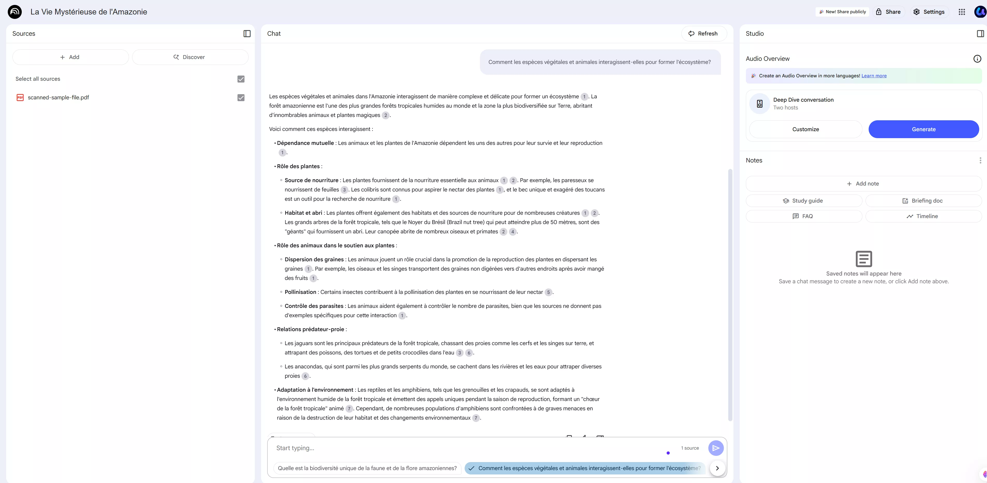 discuter avec notebooklm AI