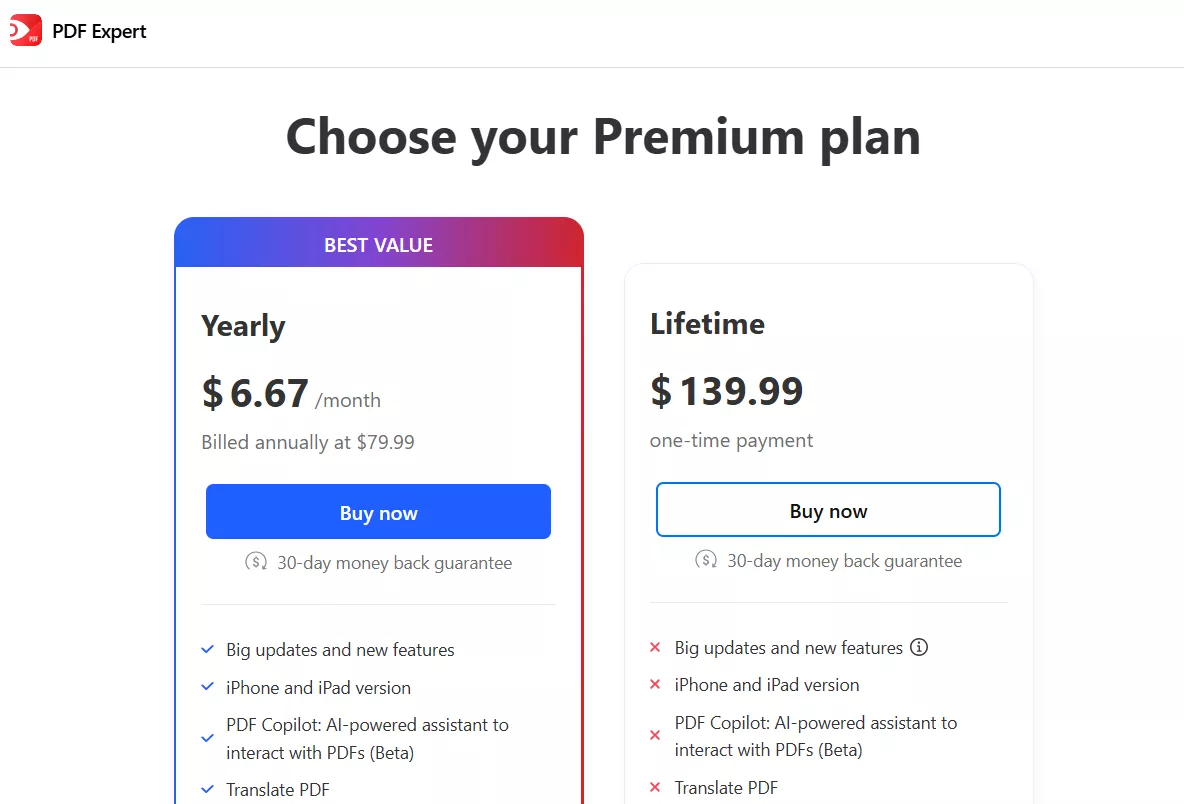 pdf expert pricing plans jan 2026