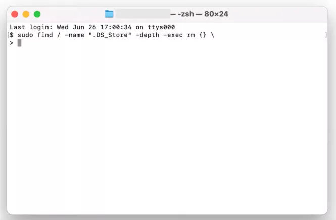 delete ds store files mac