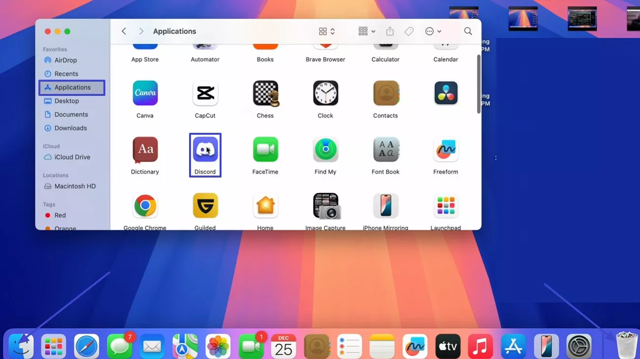 reinstall discord applications