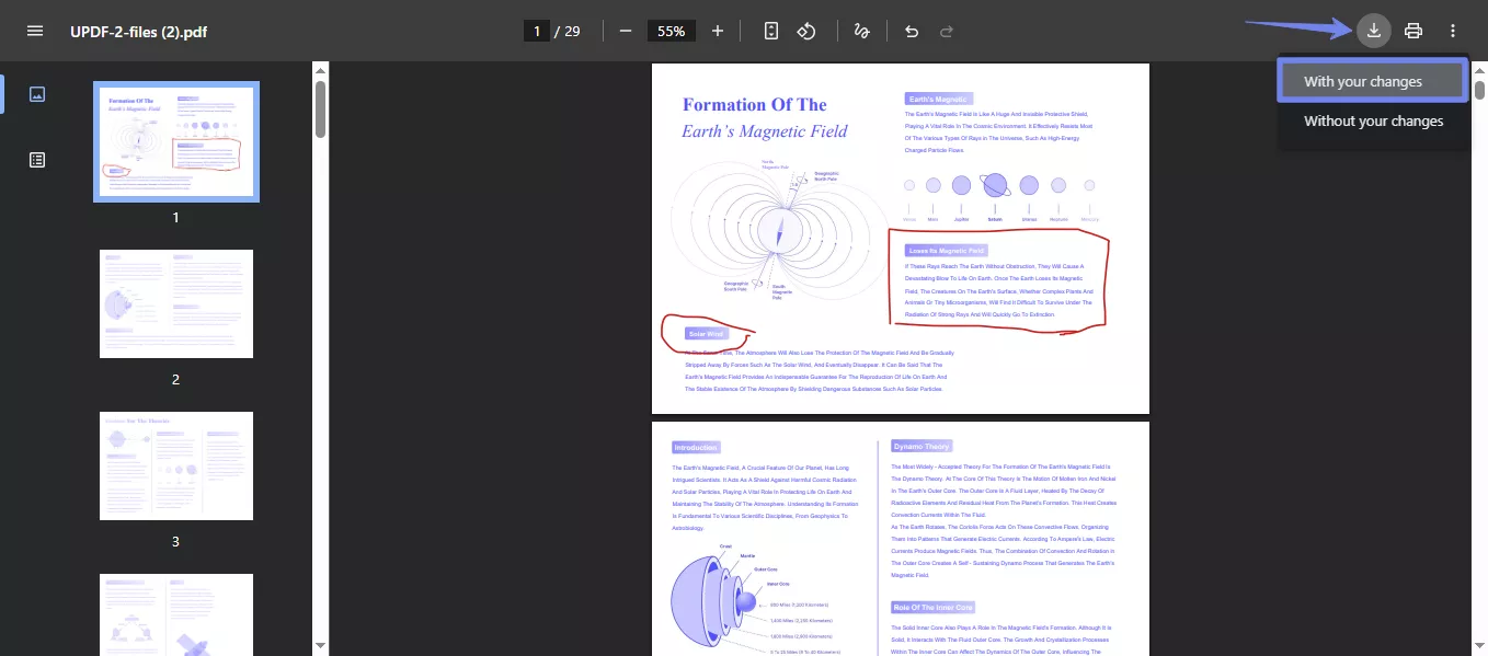 download the edited pdf chrome