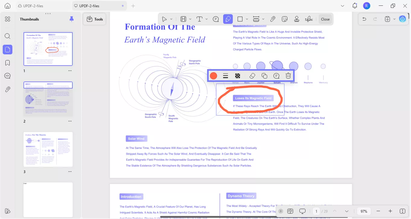 draw on pdf with updf windows