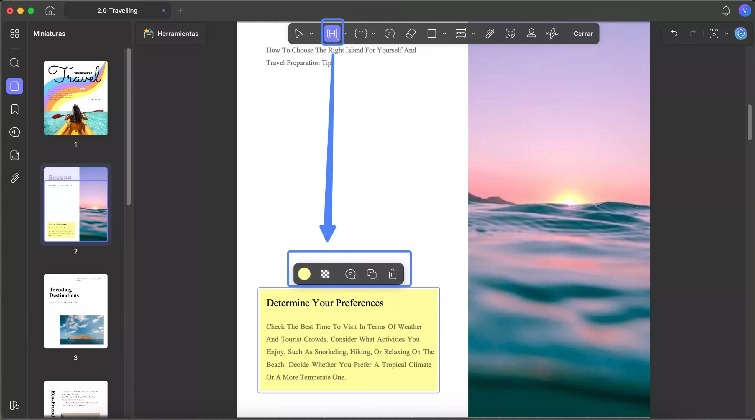 how can i highlight a pdf on mac