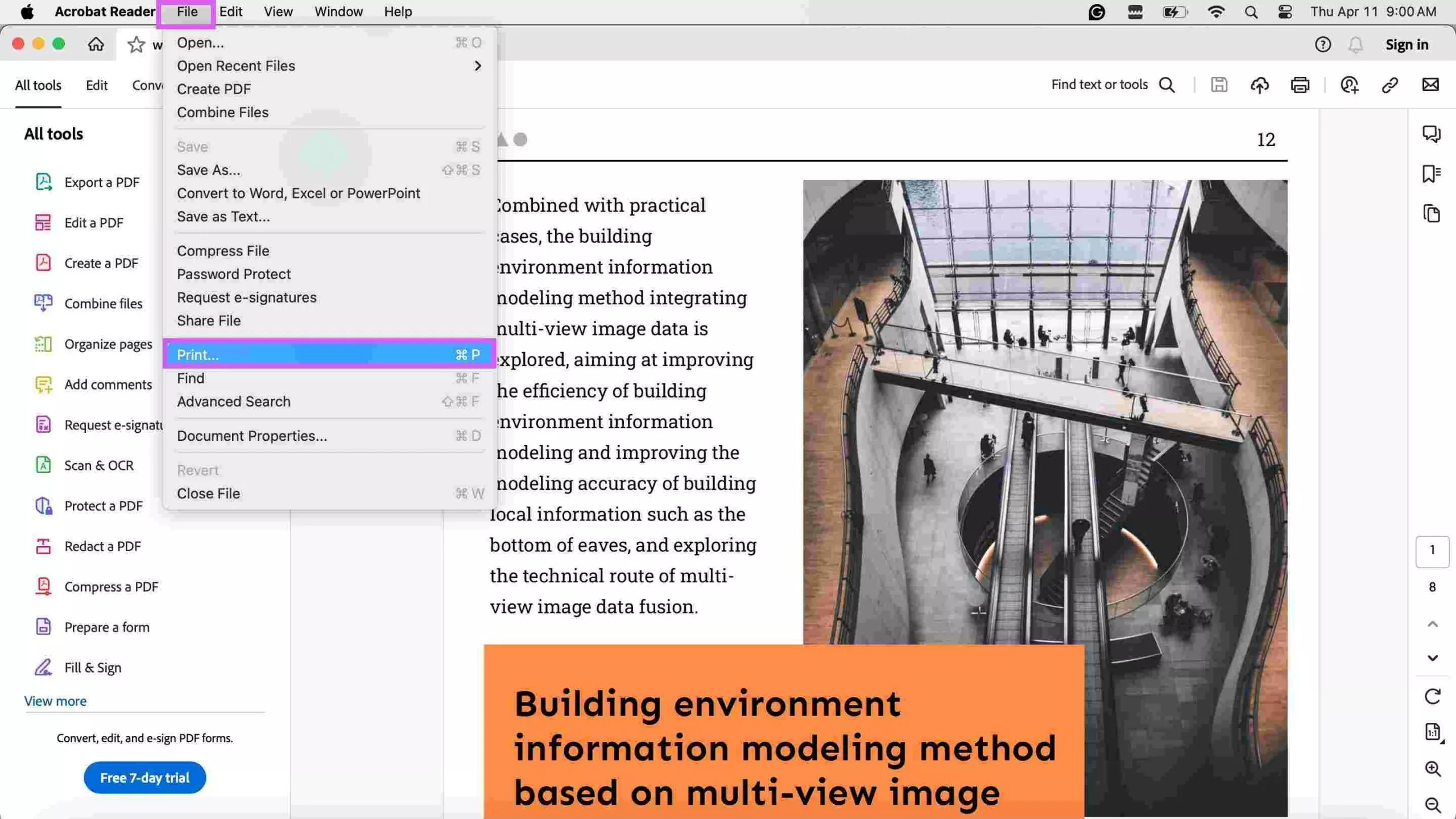 print pdf in color adobe open file