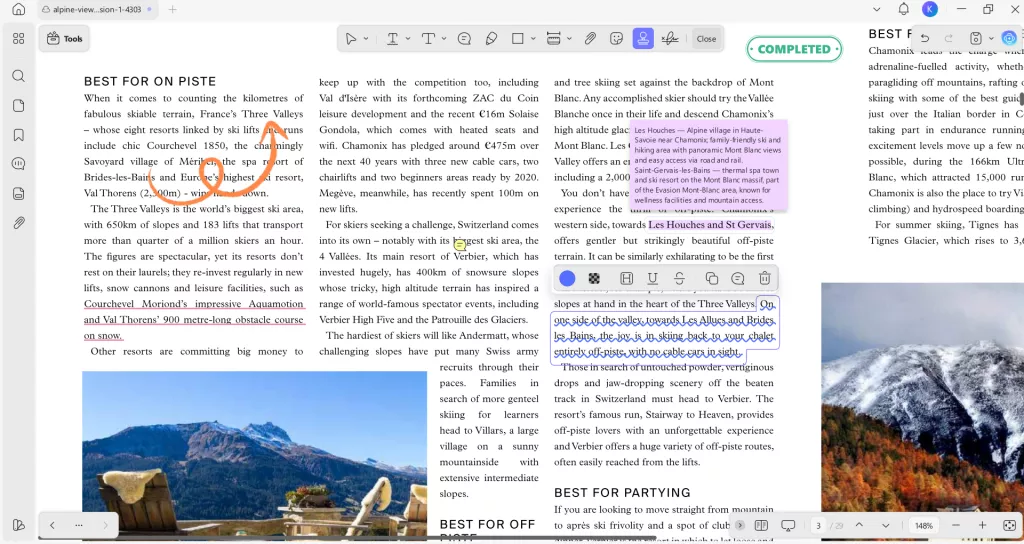 rich annotation tools for calameo pdf