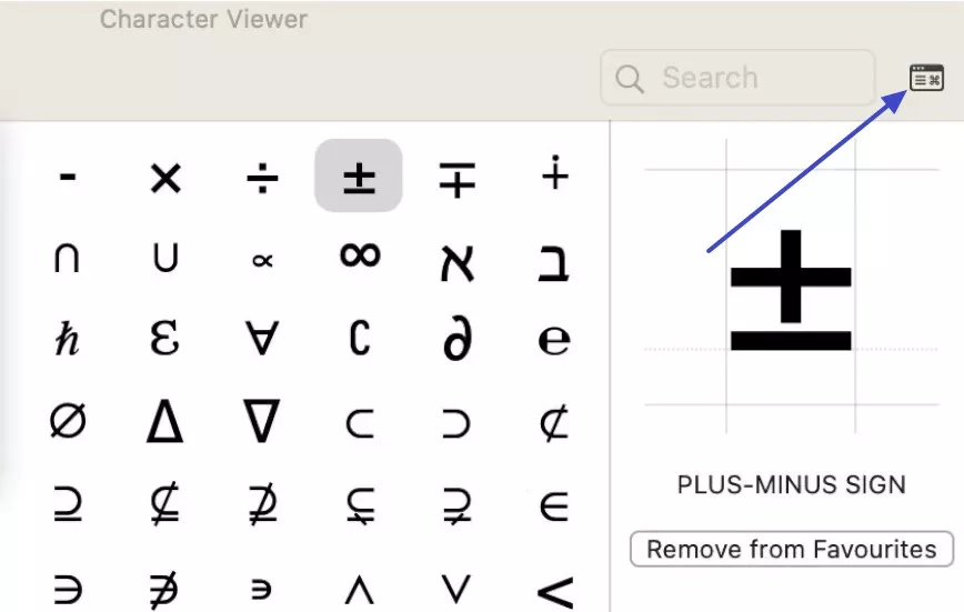 tap the calendar shaped icon