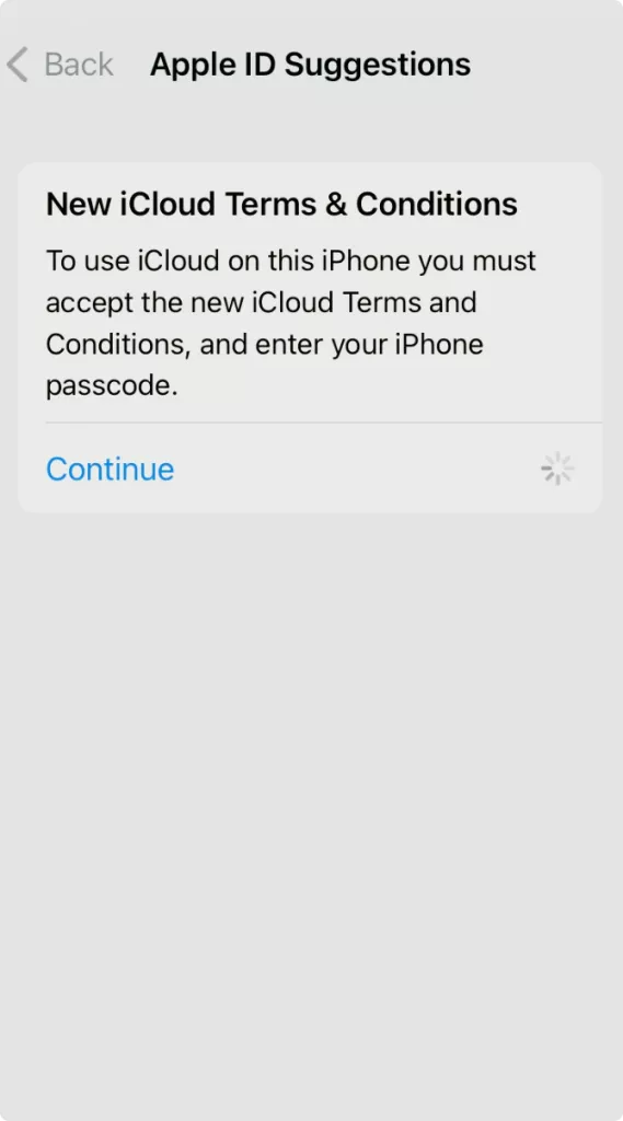 new icloud terms and conditions iphone
