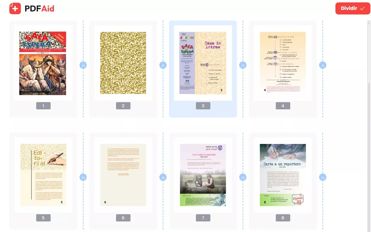 Organizar PDF con PDFAid