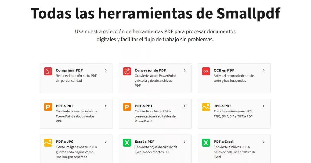 lector de smallpdf en línea