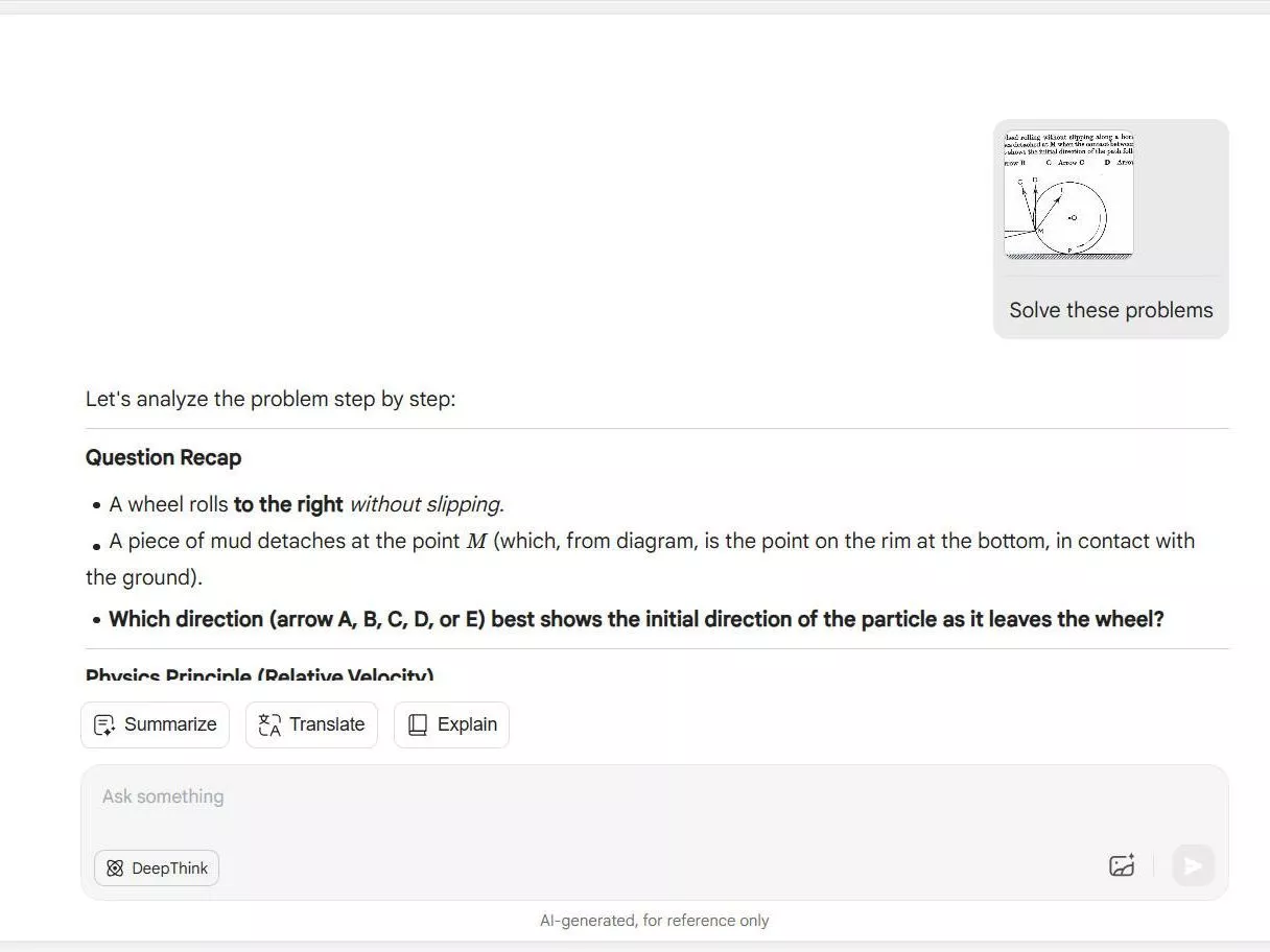 updf ai physics problem solved