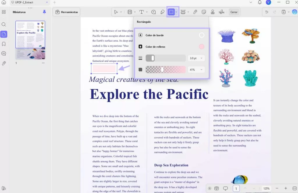 Usar forma para eliminar números de página en PDF