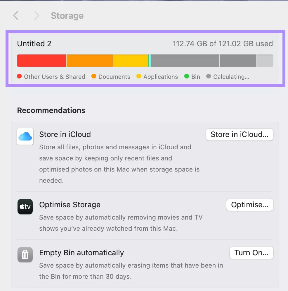 free up space mac