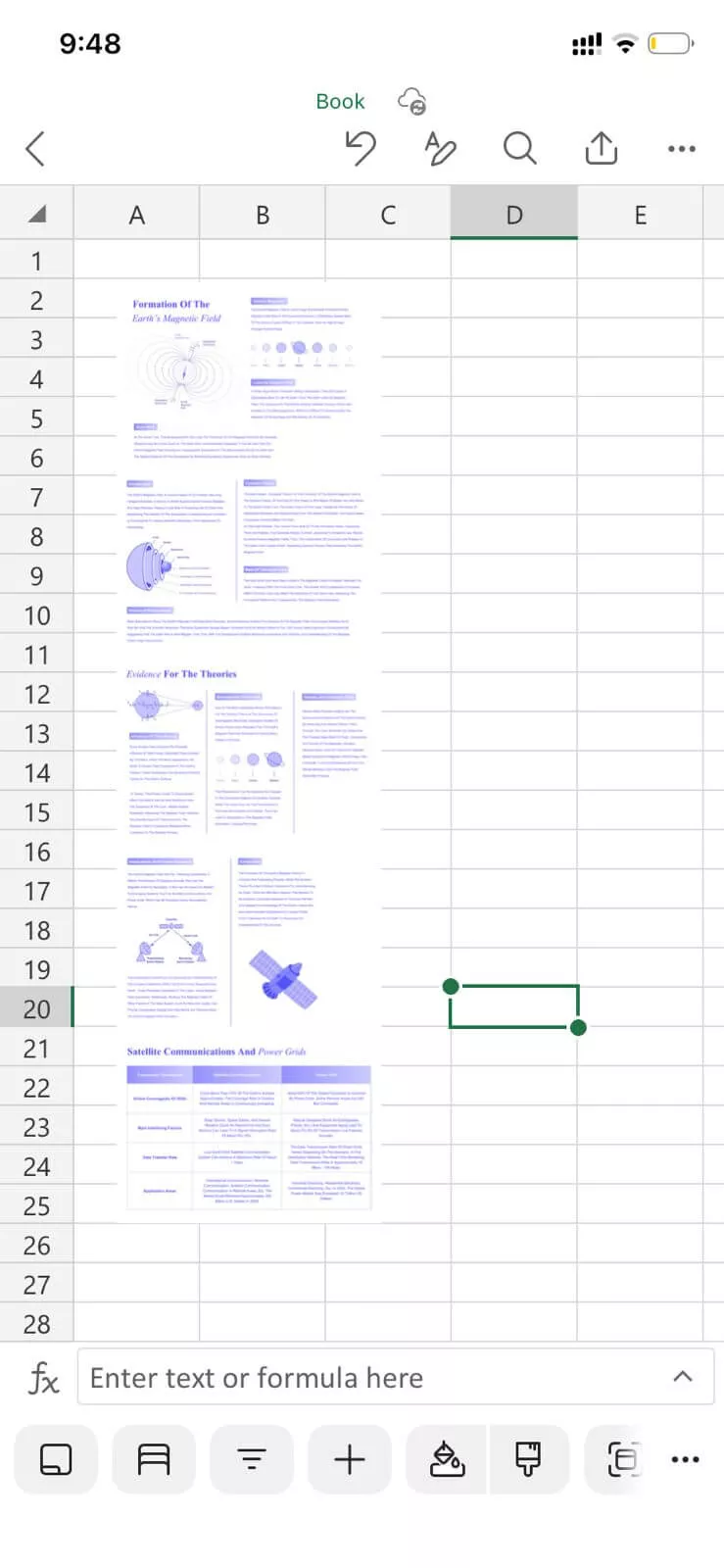 Alt text: insert your image in excel updf android