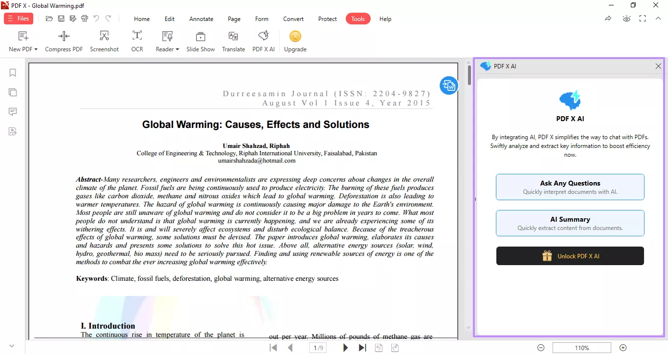 pdf x ai features