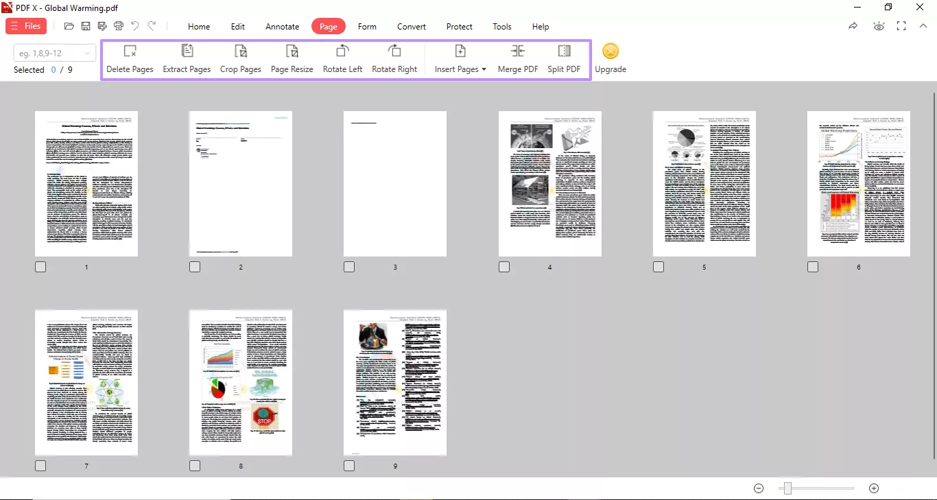 pdf x organize pdf tools