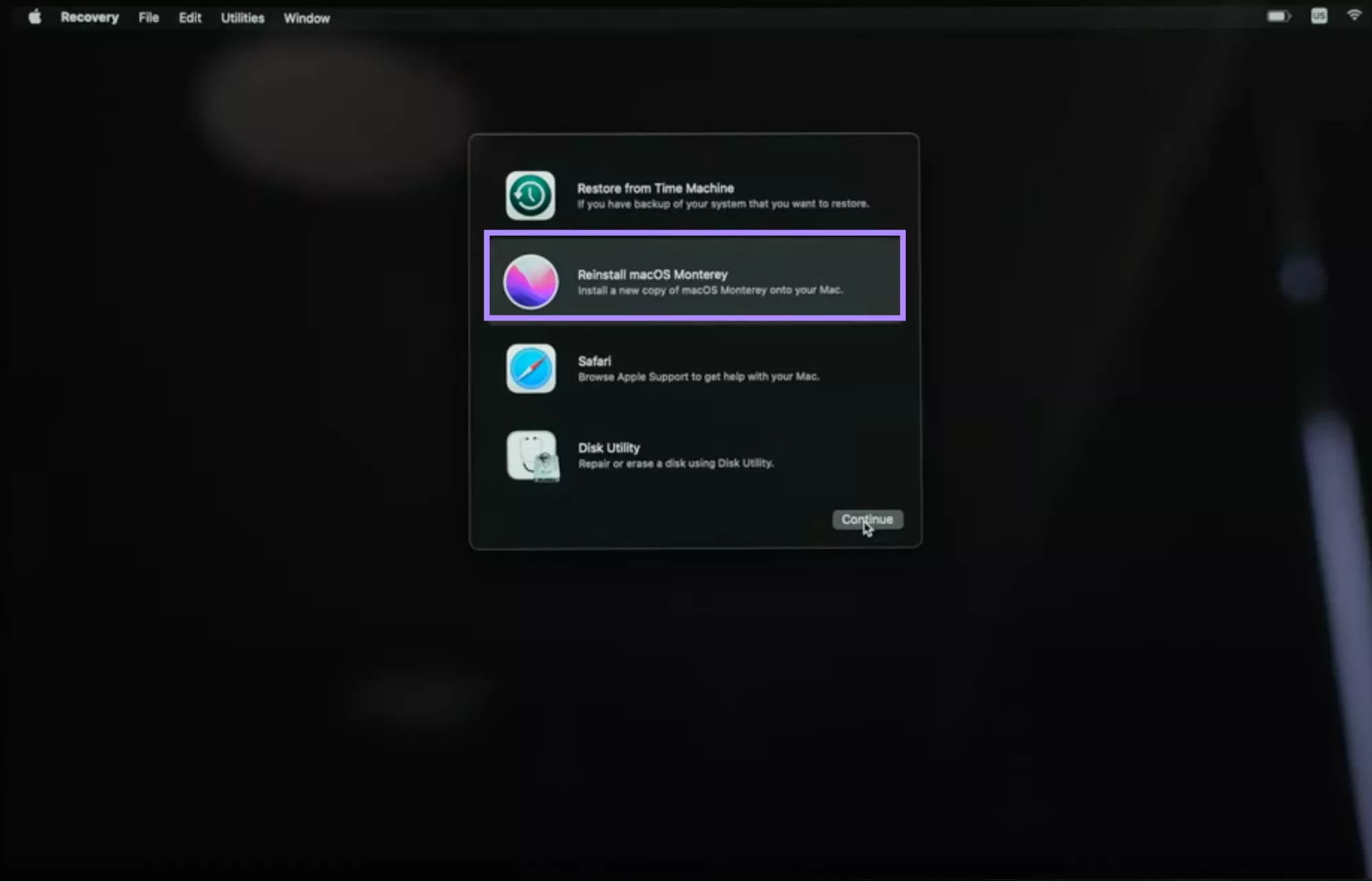 reinstall mac