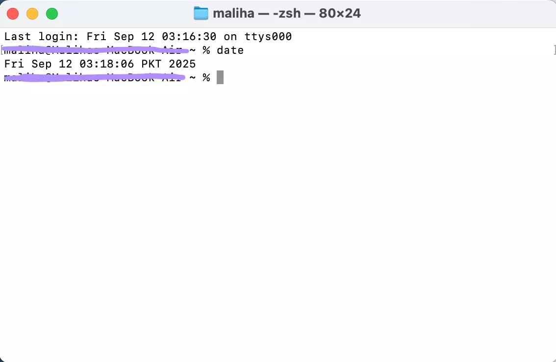 terminal date and time setting mac