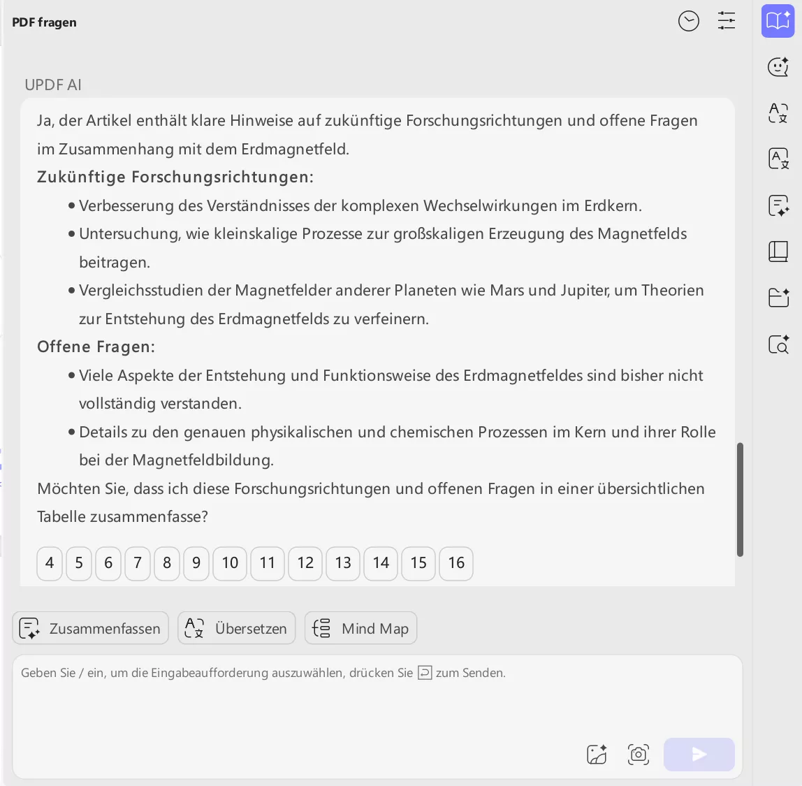 scispace PDF fragen auf Windows mit UPDF AI
