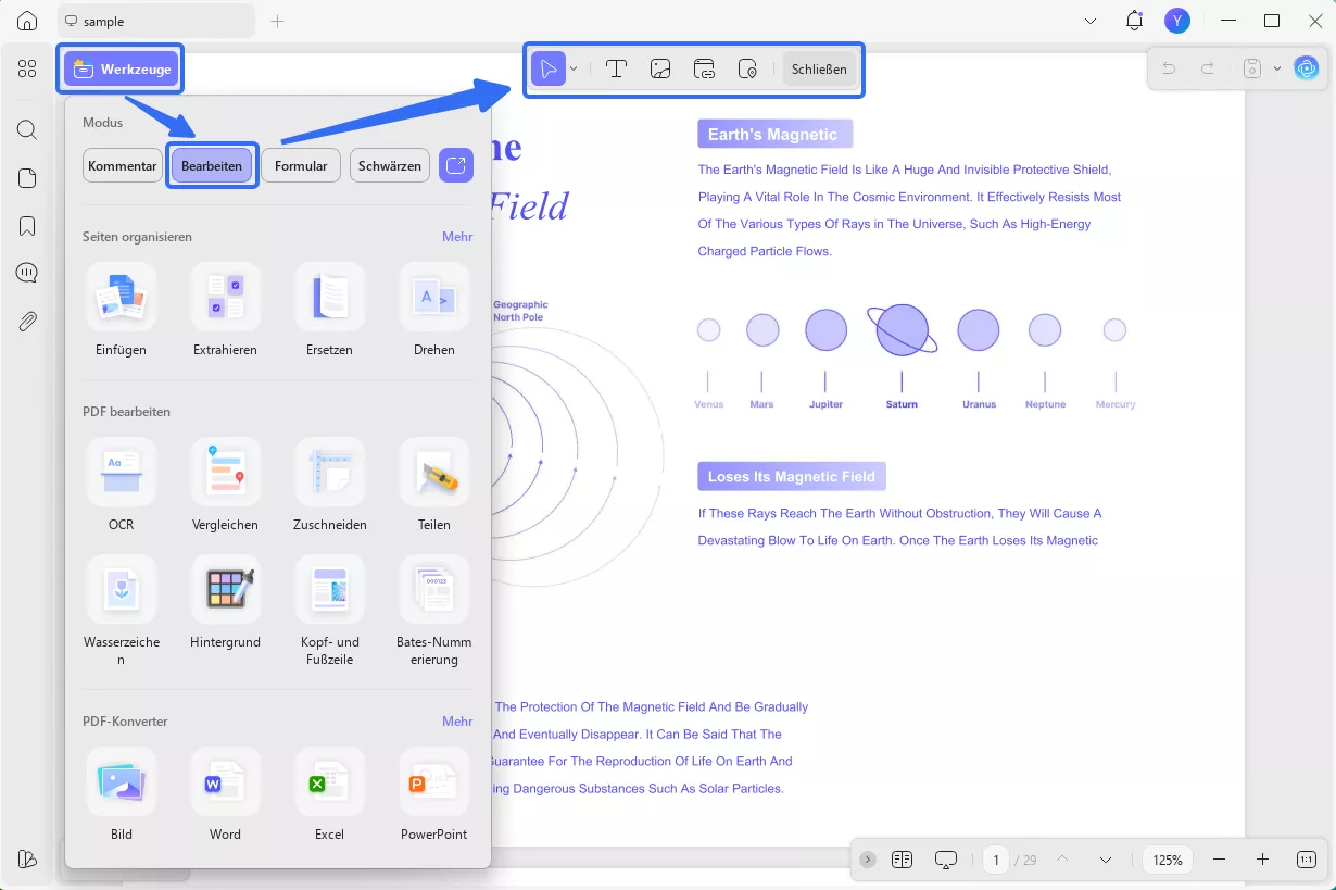 PDF-Text auf Windows mit UPDF bearbeiten