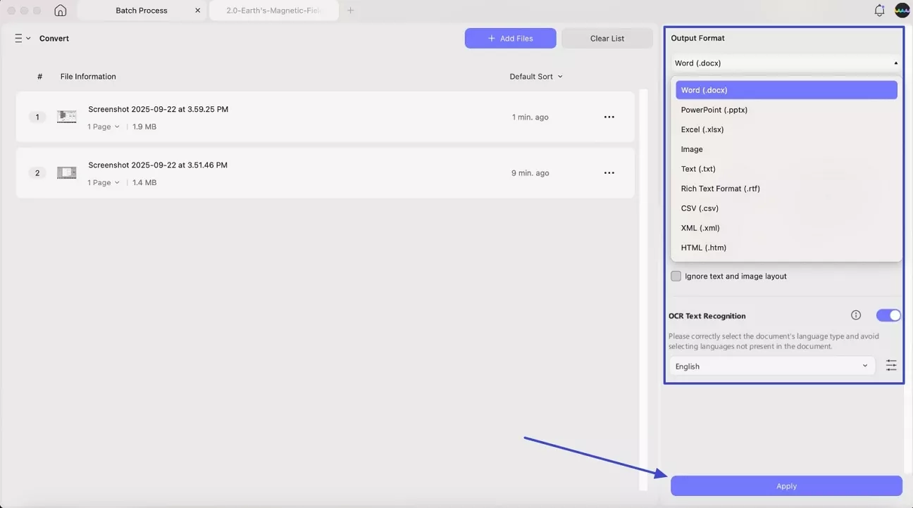customize output format and save