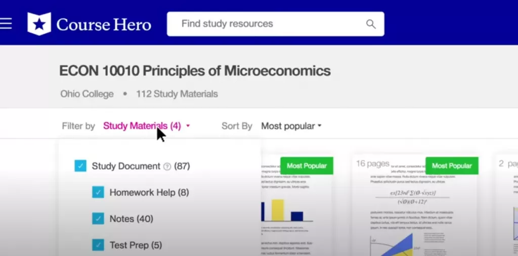 Course Hero 線上學習平台