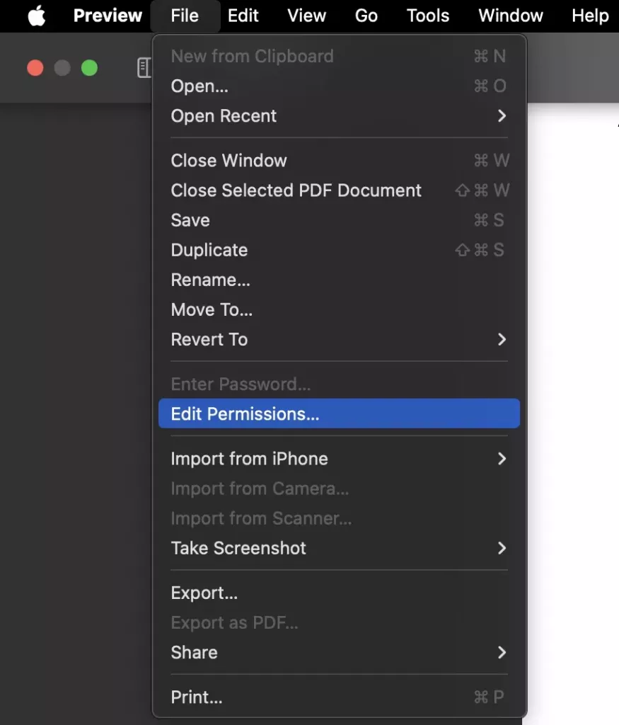 在 macOS 預覽程式中鎖定 PDF 文件