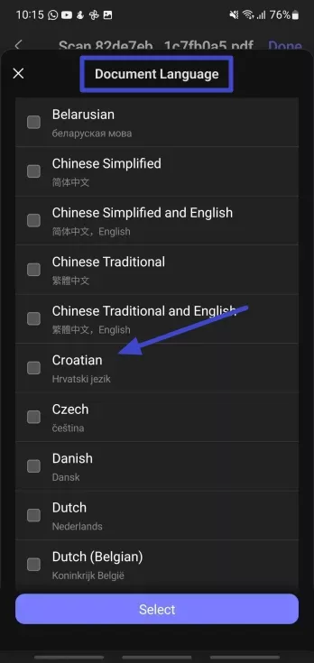 translate different langauges