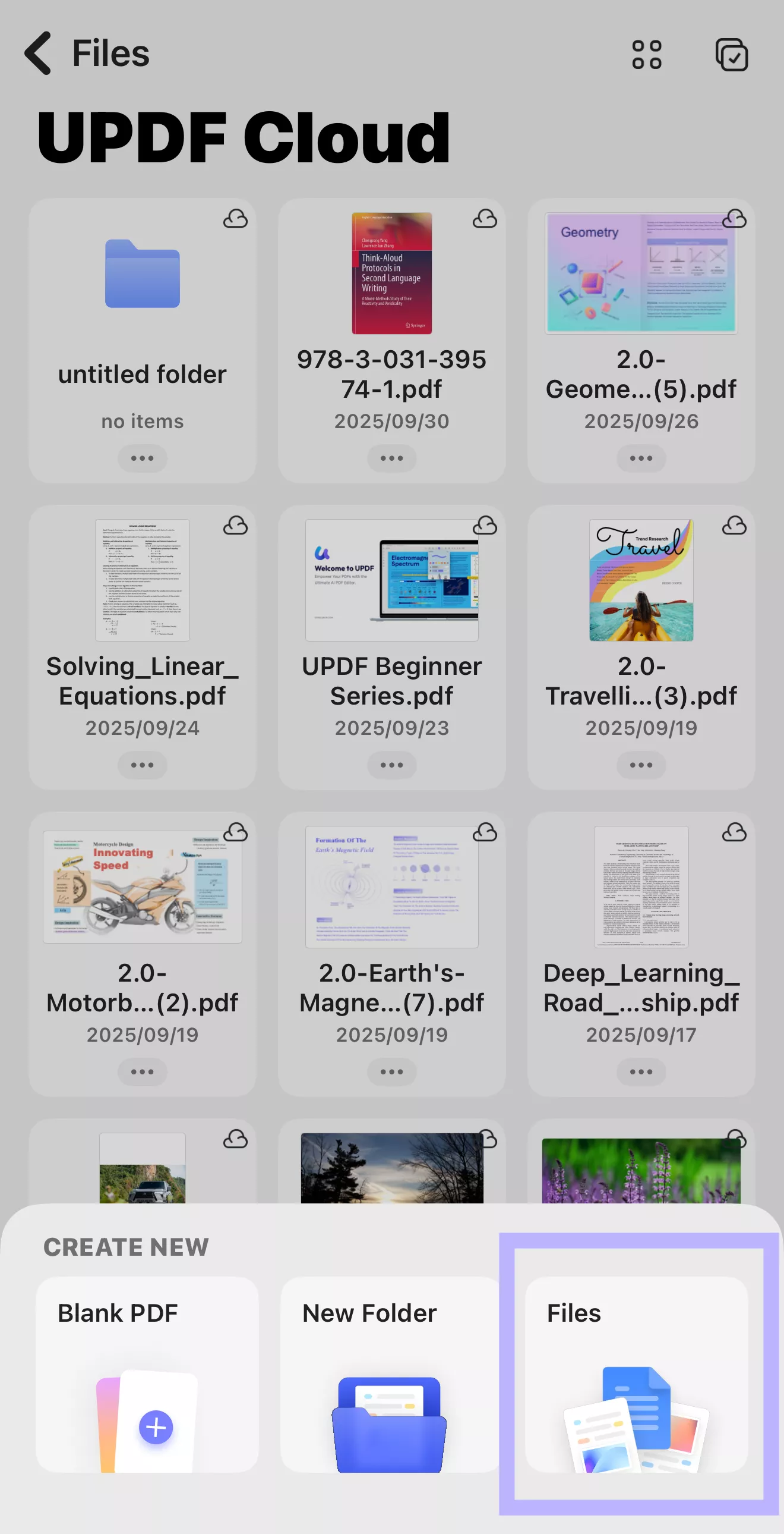 upload file to updf cloud