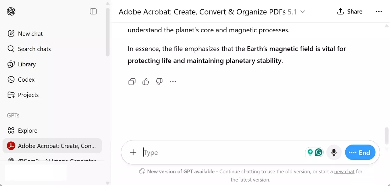 acrobat gpt voice input feature