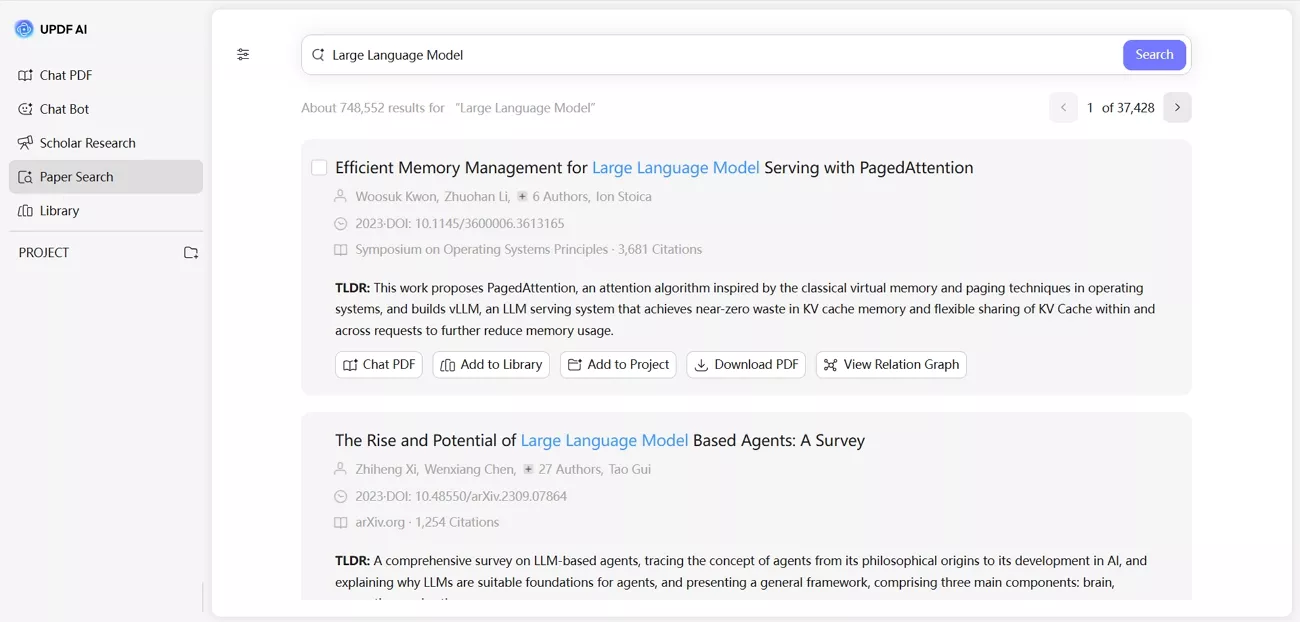 find relevant studies paper search updf