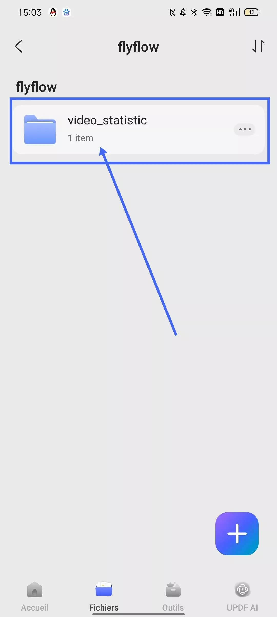 autoriser updf à accéder aux fichiers