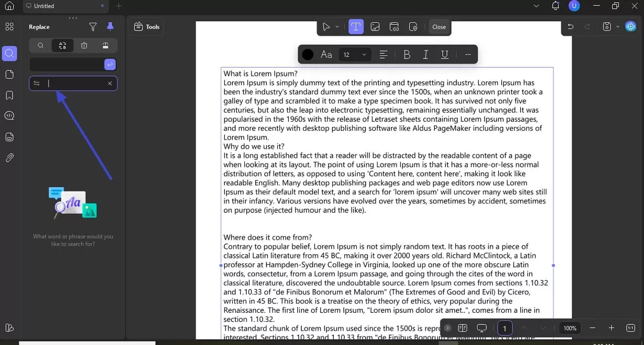 access replace option