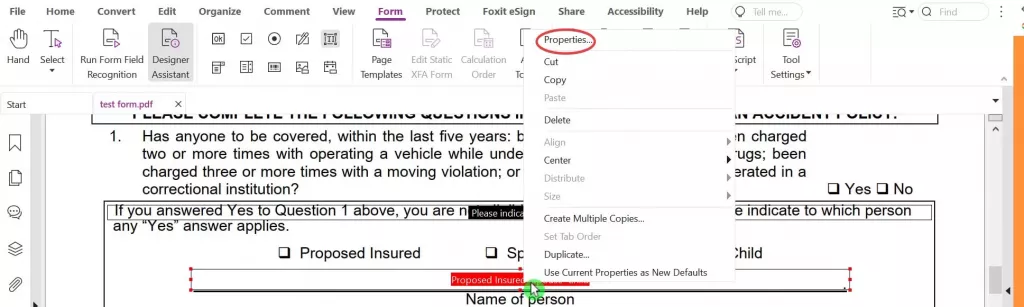 調整可填寫 PDF 表單的字型大小