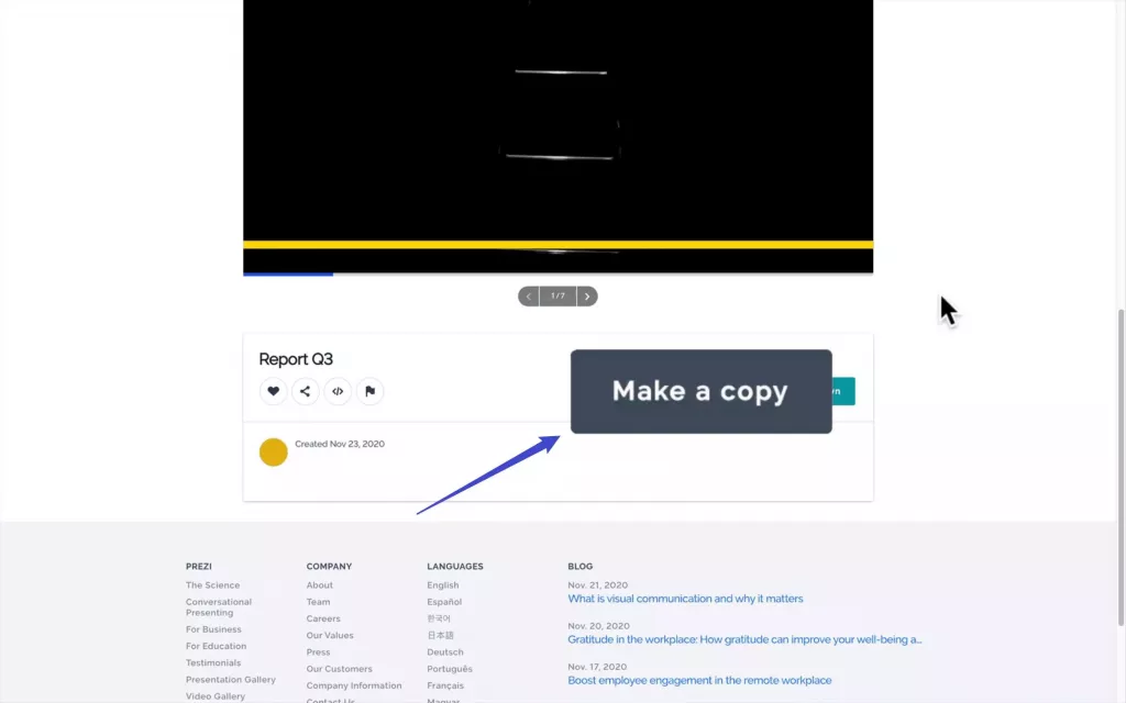 Prezi 轉存為 PDF 文檔