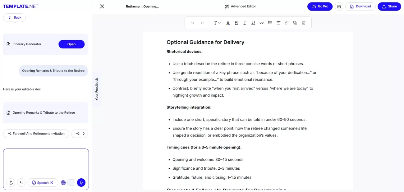 try template net create ai documents