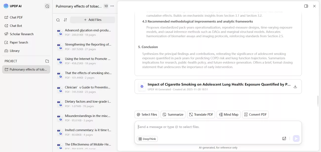 updf ai online scholar research