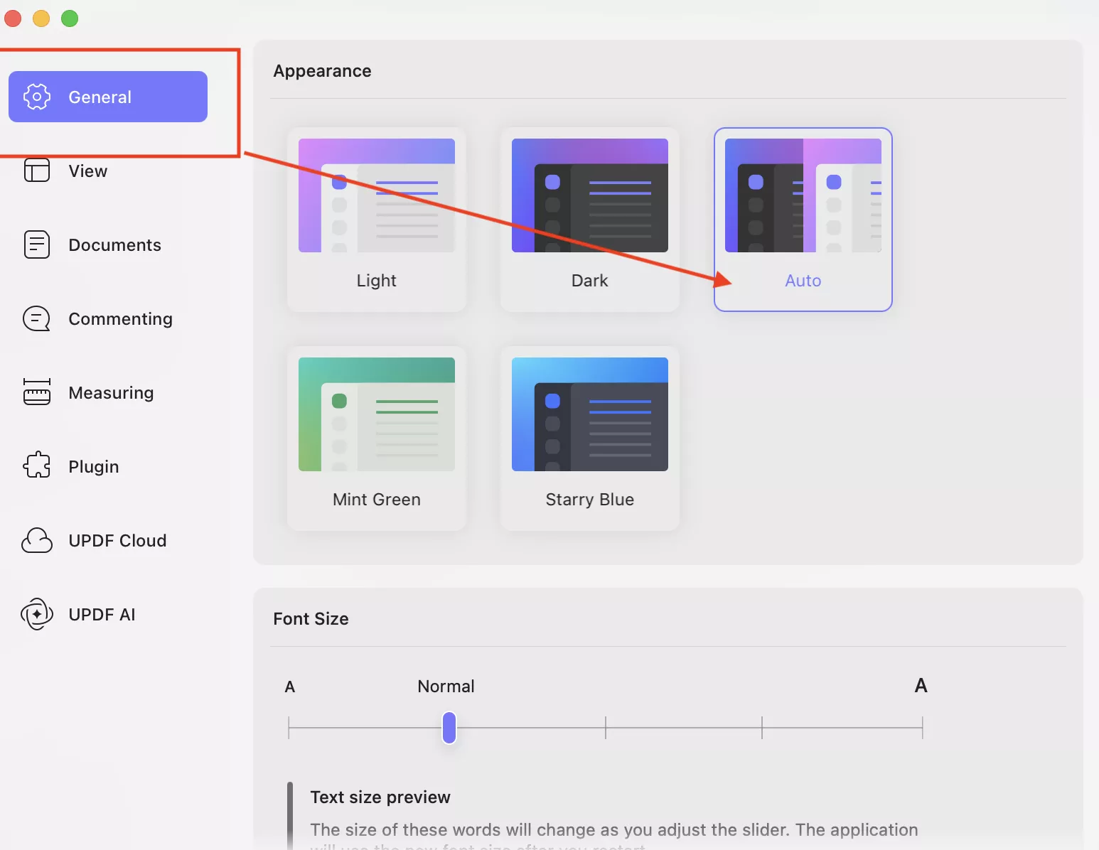 click-general-option