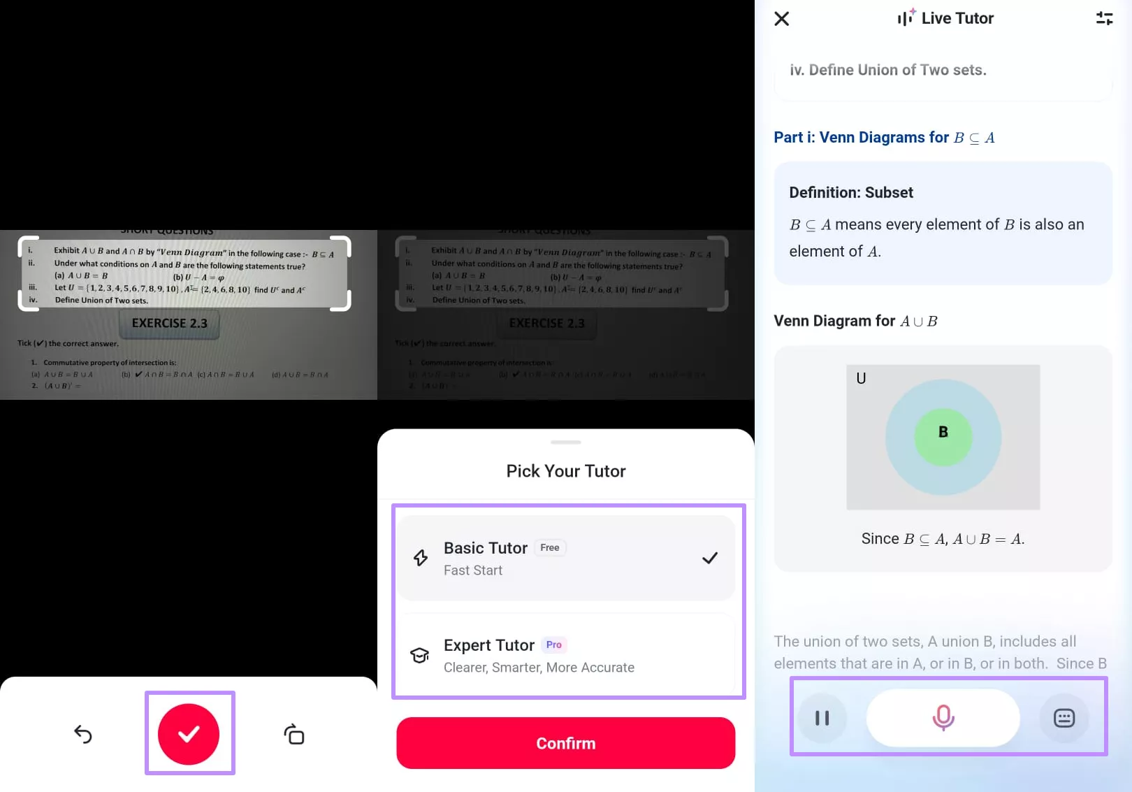 ask question from tutor