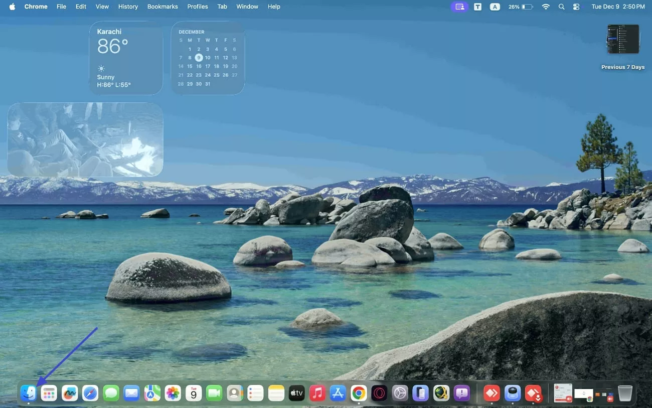 access finder window mac