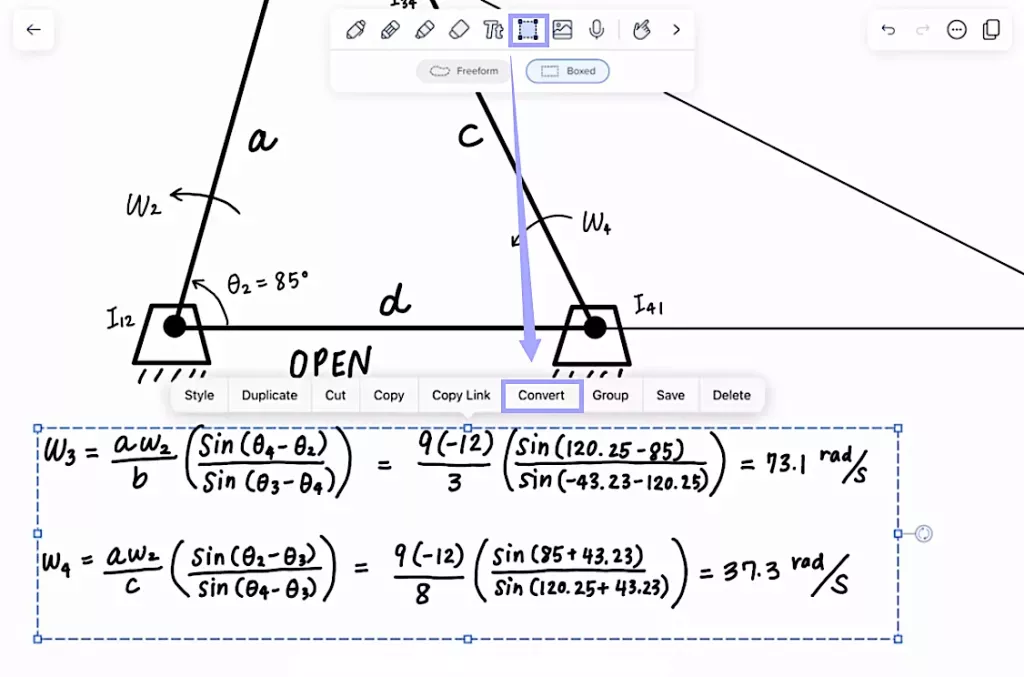 手動將手寫轉換為文字