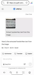 UPDF AI 線上版