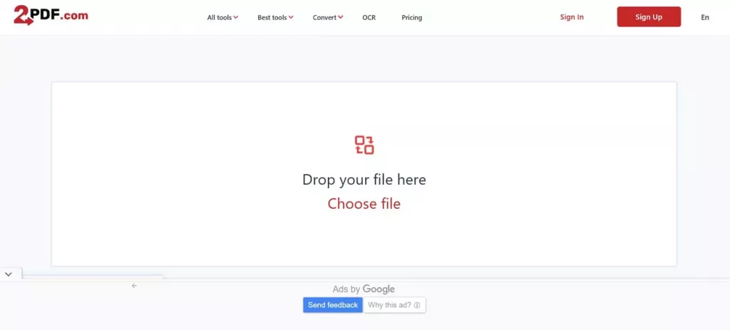 2PDF線上轉換工具