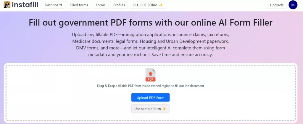Instafill 表單填寫工具