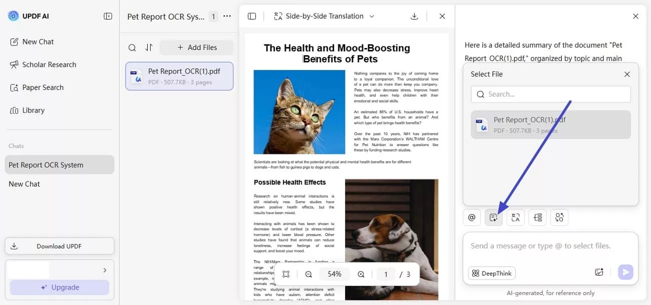 generate summary of papers