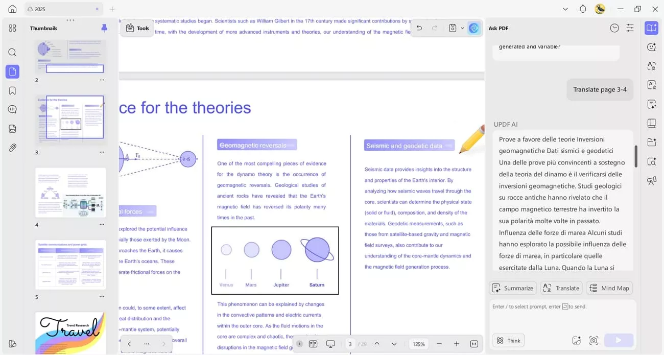 get updf ai tools translate pdf