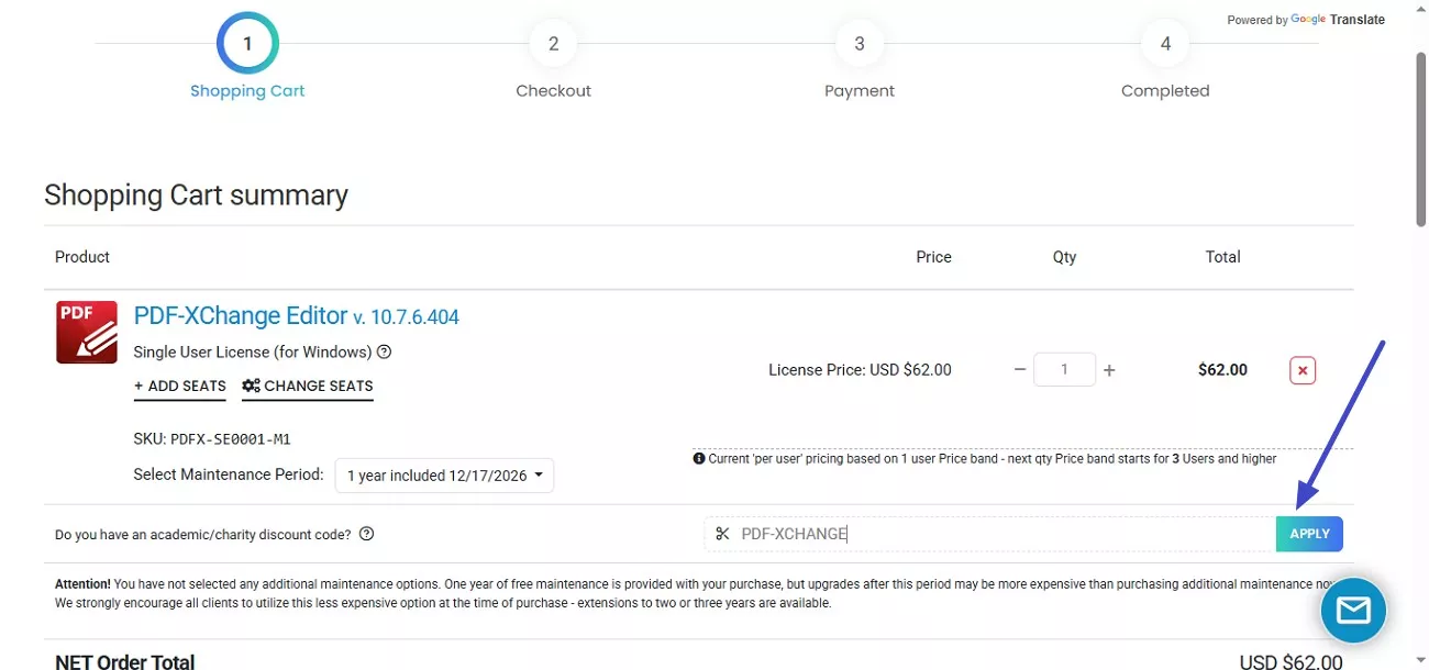 paste code and apply